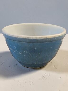 Pyrex Blue Bowl with White Interior